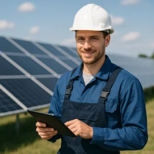 agent vocal ia entreprise de panneaux solaires callbot chatbot vocal ia