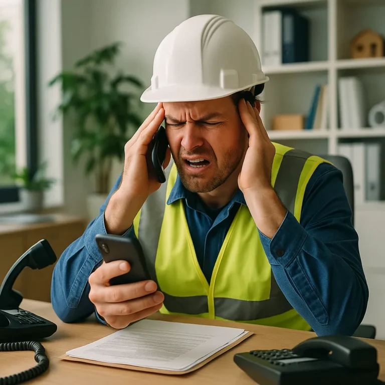 découvrez les défis quotidiens du secteur de gros œuvre liés à la gestion téléphonique. standard téléphonique ia ia vocale application ia voix