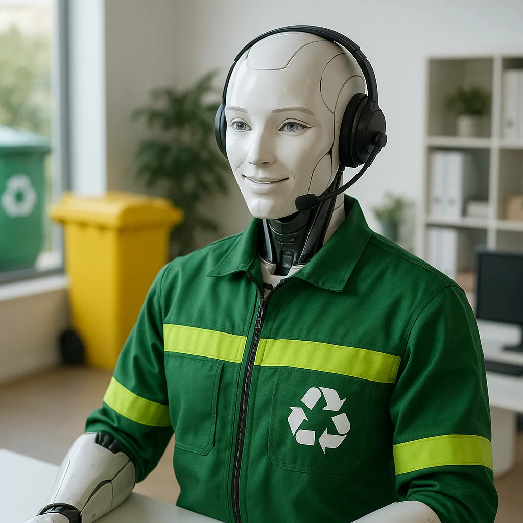 solution agent vocal ia airagent pour entreprise de gestion des déchets ia qui répond au téléphone chat vocal ia ia téléphonique