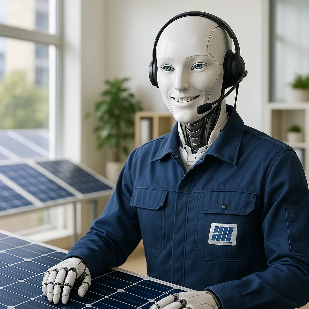 solution agent vocal ia airagent pour entreprise de panneaux solaires ia qui répond au téléphone chat vocal ia ia téléphonique